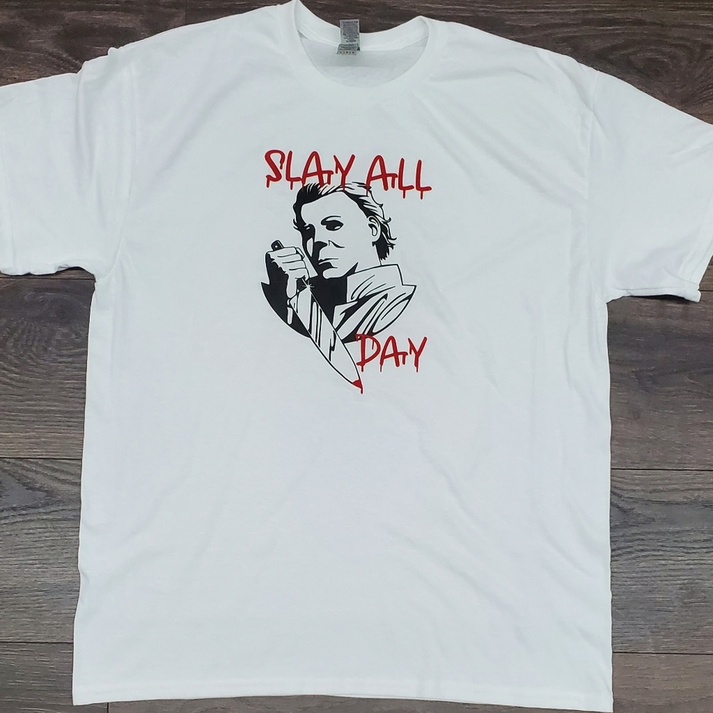 Slay all day mike myers tshirt all sizes to 5X